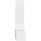 Ekena Millwork Portland Architectural Grade PVC Gable Bracket, 36"W x 18"H x 4"D x 4"F, 12/12 Pitch GBP036X18X0404POR00 - alternate 4